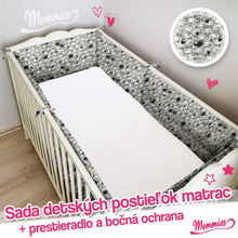 Načítať obrázok do zobrazovača galérie, Sada detských postieľok (matrac, mriežka a plachta)