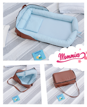 Načítať obrázok do zobrazovača galérie, Prenosná detská postieľka - prebaľovacia posteľ