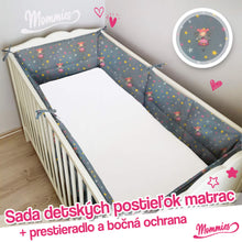 Načítať obrázok do zobrazovača galérie, Sada detských postieľok (matrac, mriežka a plachta)