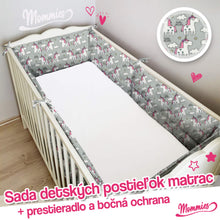 Načítať obrázok do zobrazovača galérie, Sada detských postieľok (matrac, mriežka a plachta)